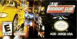 Top of cartridge artwork for Midnight Club: Street Racing on the Nintendo Game Boy Advance.