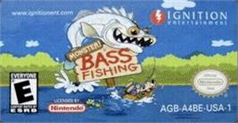 Top of cartridge artwork for Monster! Bass Fishing on the Nintendo Game Boy Advance.