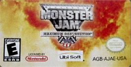 Top of cartridge artwork for Monster Jam: Maximum Destruction on the Nintendo Game Boy Advance.