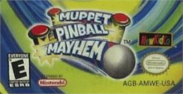 Top of cartridge artwork for Muppet Pinball Mayhem on the Nintendo Game Boy Advance.