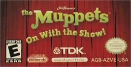 Top of cartridge artwork for Muppets: On with the Show on the Nintendo Game Boy Advance.