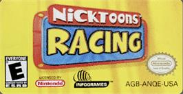 Top of cartridge artwork for Nicktoons Racing on the Nintendo Game Boy Advance.