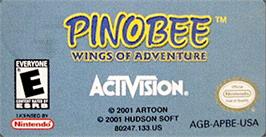 Top of cartridge artwork for Pinobee: Wings of Adventure on the Nintendo Game Boy Advance.