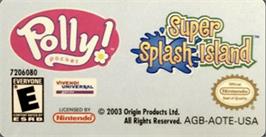 Top of cartridge artwork for Polly Pocket ! Super Splash Island on the Nintendo Game Boy Advance.