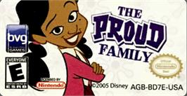 Top of cartridge artwork for Proud Family on the Nintendo Game Boy Advance.