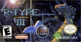 Top of cartridge artwork for R-Type III: The Third Lightning on the Nintendo Game Boy Advance.
