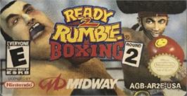 Top of cartridge artwork for Ready 2 Rumble Boxing Round 2 on the Nintendo Game Boy Advance.