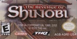 Top of cartridge artwork for Revenge Of Shinobi, The on the Nintendo Game Boy Advance.