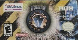 Top of cartridge artwork for Robot Wars - Advanced Destruction on the Nintendo Game Boy Advance.