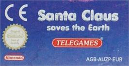 Top of cartridge artwork for Santa Claus Saves The Earth on the Nintendo Game Boy Advance.