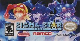 Top of cartridge artwork for Sigma Star Saga on the Nintendo Game Boy Advance.