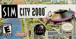 Top of cartridge artwork for Simcity 2000 on the Nintendo Game Boy Advance.