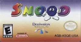 Top of cartridge artwork for Snood on the Nintendo Game Boy Advance.