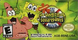 Top of cartridge artwork for Spongebob Squarepants Movie, The on the Nintendo Game Boy Advance.