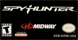 Top of cartridge artwork for Spy Hunter on the Nintendo Game Boy Advance.