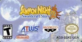 Top of cartridge artwork for Summon Night: Swordcraft Story 2 on the Nintendo Game Boy Advance.