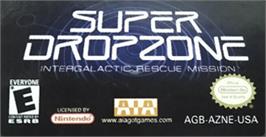 Top of cartridge artwork for Super Dropzone - Intergalactic Rescue Mission on the Nintendo Game Boy Advance.