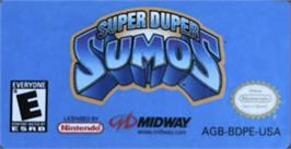 Top of cartridge artwork for Super Duper Sumos on the Nintendo Game Boy Advance.
