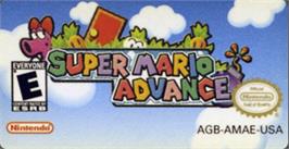 Top of cartridge artwork for Super Mario Advance on the Nintendo Game Boy Advance.
