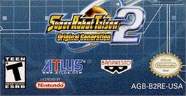 Top of cartridge artwork for Super Robot Wars: Original Generation 2 on the Nintendo Game Boy Advance.