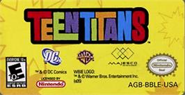 Top of cartridge artwork for Teen Titans on the Nintendo Game Boy Advance.