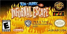Top of cartridge artwork for Tom And Jerry In Infurnal Escape on the Nintendo Game Boy Advance.