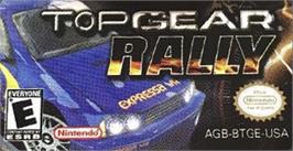Top of cartridge artwork for Top Gear Rally on the Nintendo Game Boy Advance.