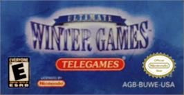 Top of cartridge artwork for Ultimate Winter Games on the Nintendo Game Boy Advance.