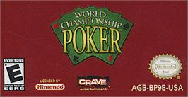 Top of cartridge artwork for World Championship Poker on the Nintendo Game Boy Advance.