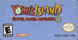 Top of cartridge artwork for Yoshi's Island: Super Mario Advance 3 on the Nintendo Game Boy Advance.