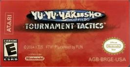 Top of cartridge artwork for Yu Yu Hakusho Tournament Tactics on the Nintendo Game Boy Advance.