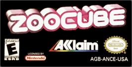 Top of cartridge artwork for ZooCube on the Nintendo Game Boy Advance.