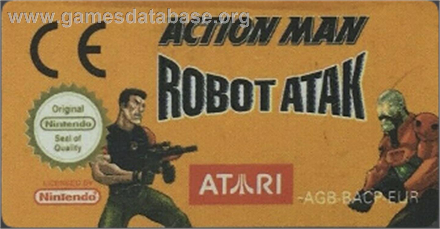 Action Man - Robot Atak - Nintendo Game Boy Advance - Artwork - Cartridge Top