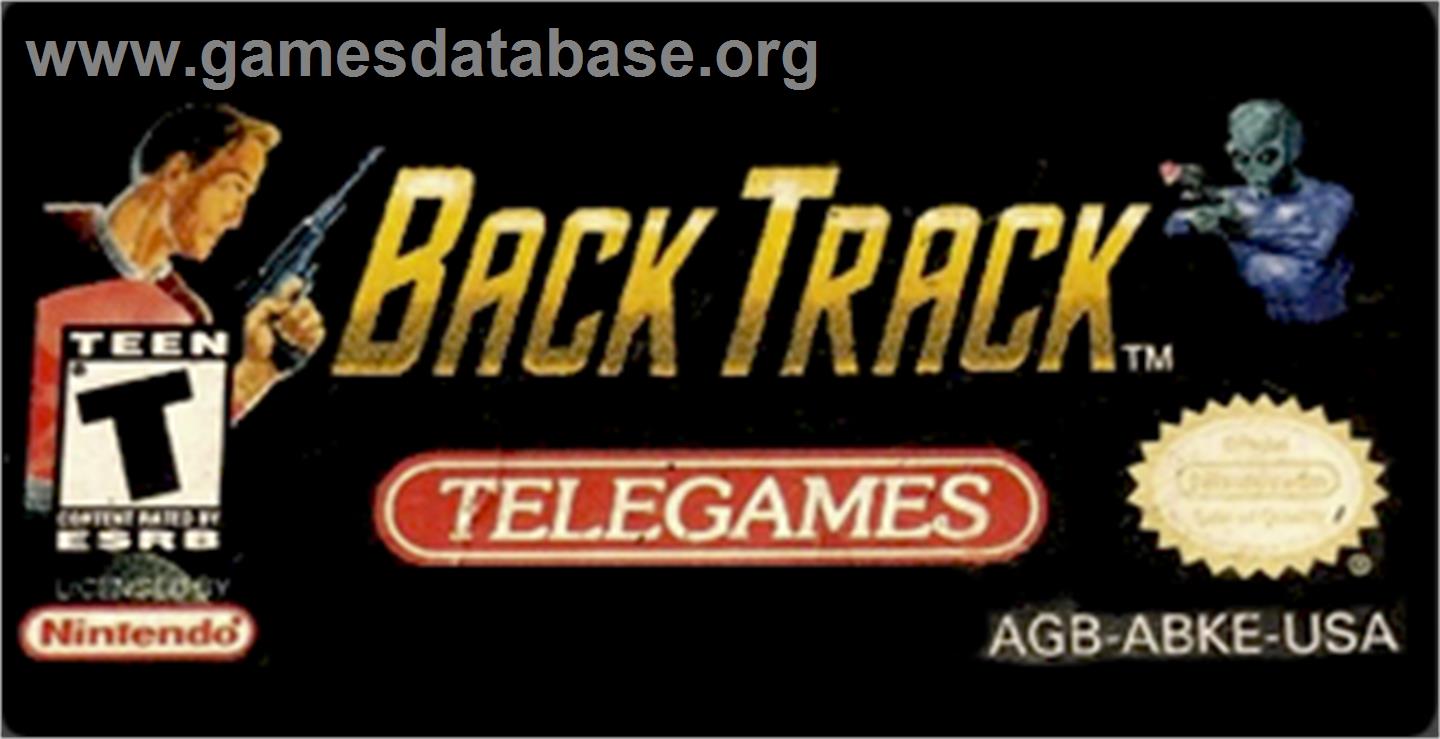 Back Track - Nintendo Game Boy Advance - Artwork - Cartridge Top