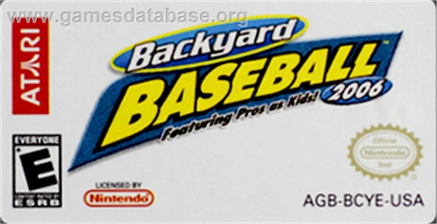 Backyard Basketball 2007 - Nintendo Game Boy Advance - Artwork - Cartridge Top