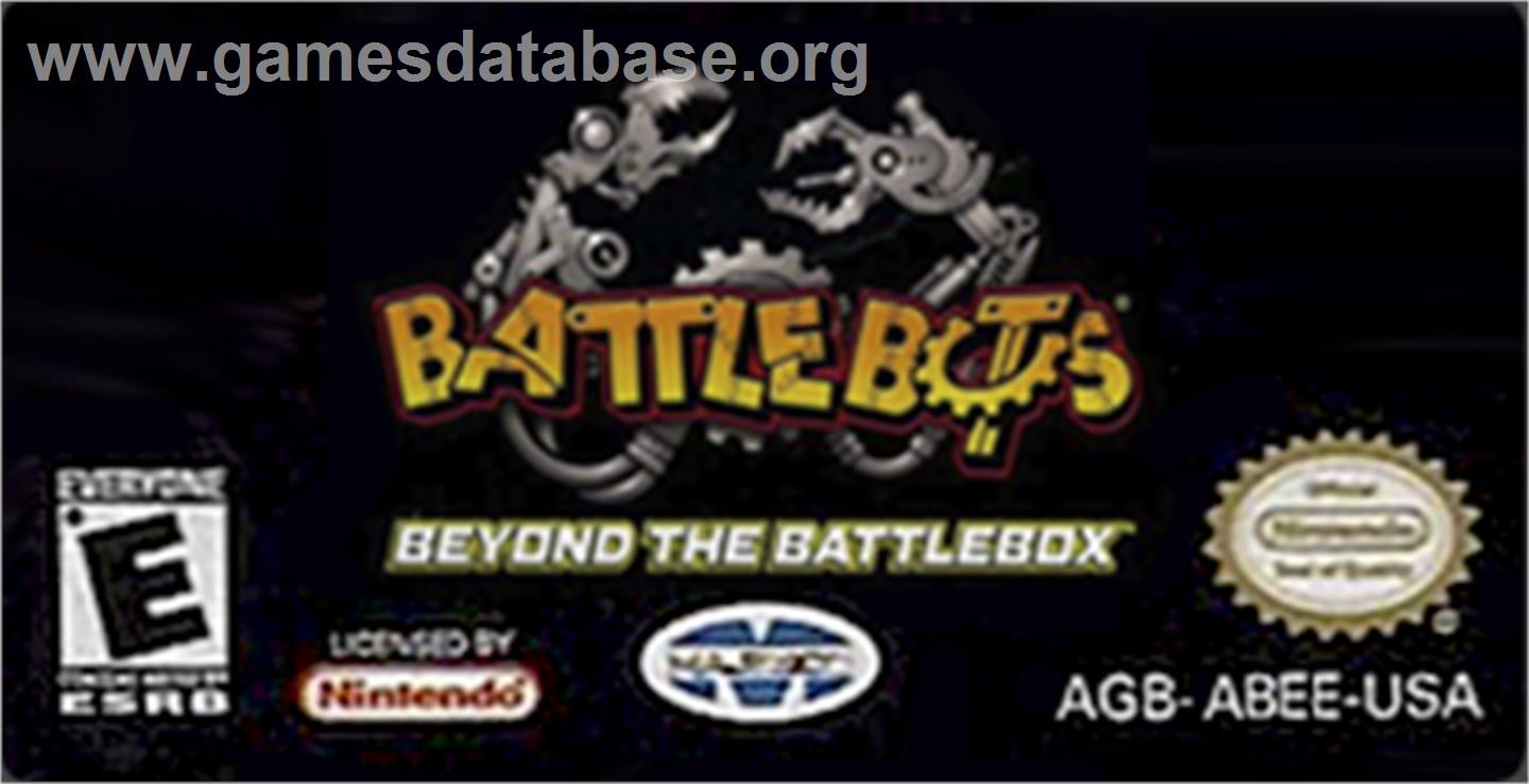 BattleBots - Beyond the BattleBox - Nintendo Game Boy Advance - Artwork - Cartridge Top