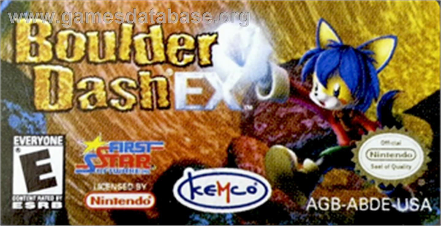 Boulder Dash EX - Nintendo Game Boy Advance - Artwork - Cartridge Top