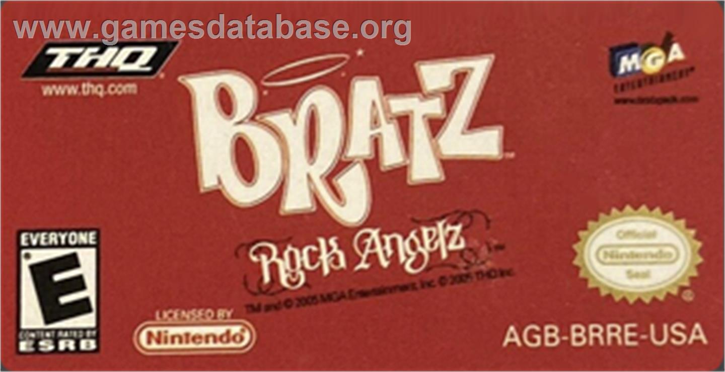 Bratz - Rock Angelz - Nintendo Game Boy Advance - Artwork - Cartridge Top