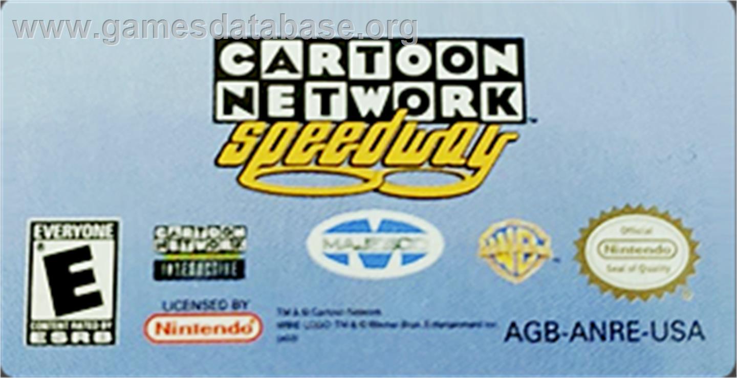 Cartoon Network Speedway - Nintendo Game Boy Advance - Artwork - Cartridge Top
