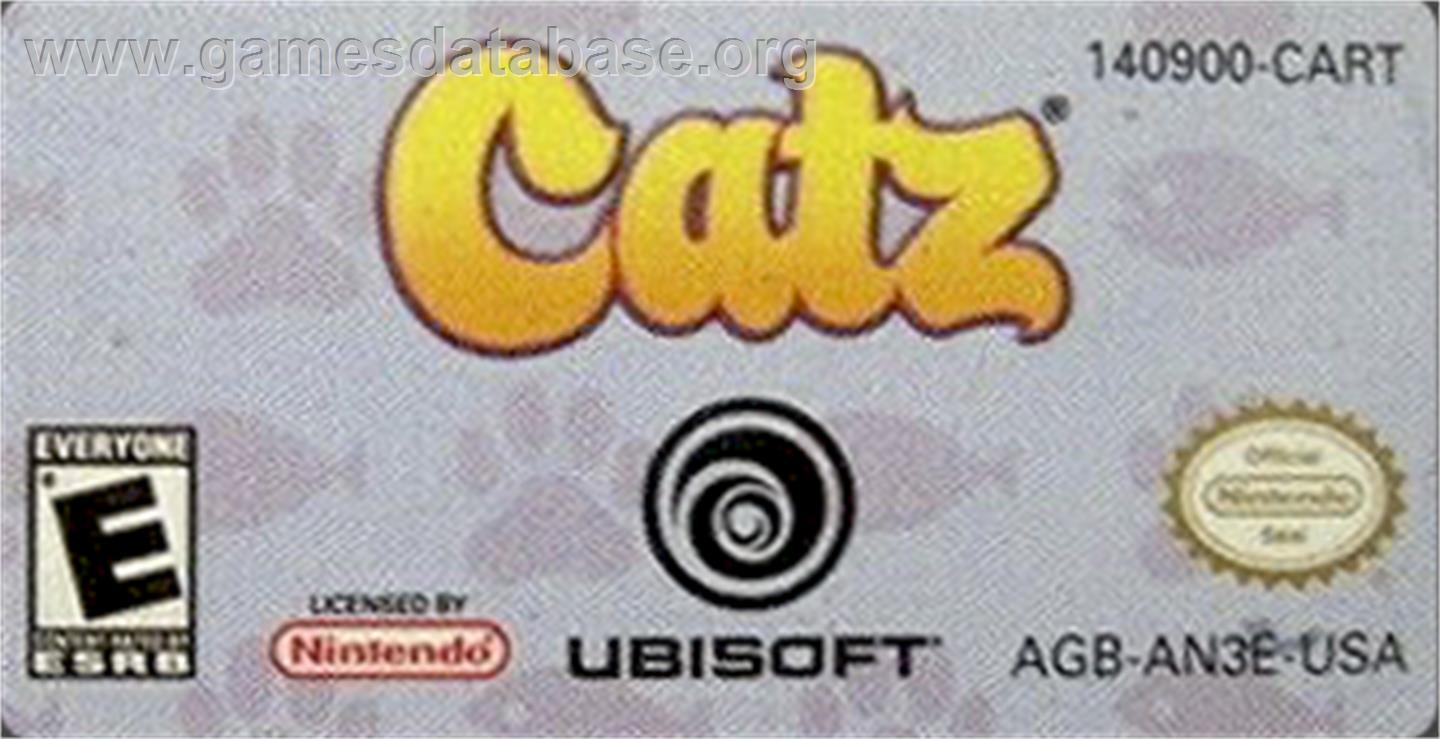 Catz - Nintendo Game Boy Advance - Artwork - Cartridge Top