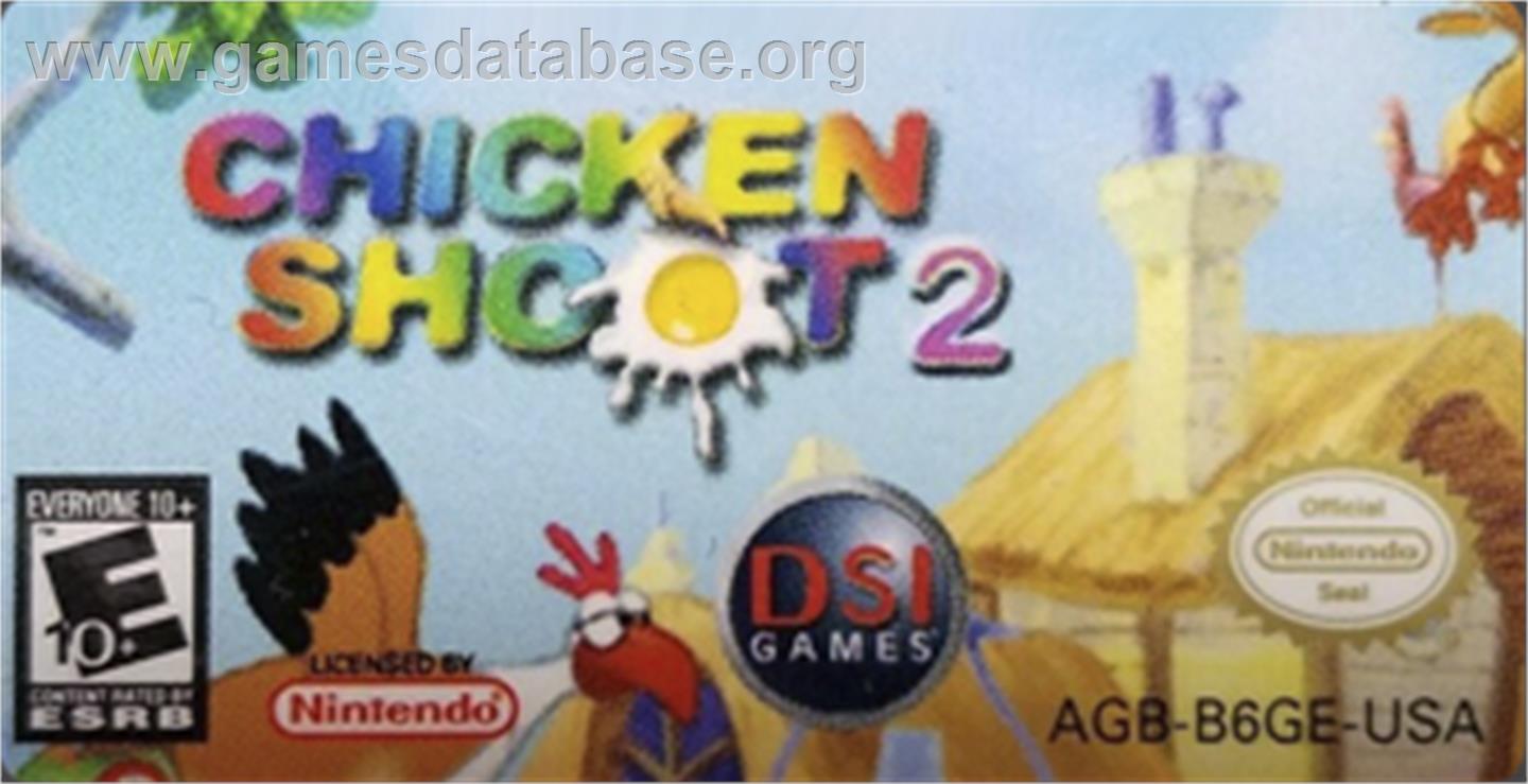 Chicken Shoot 2 - Nintendo Game Boy Advance - Artwork - Cartridge Top
