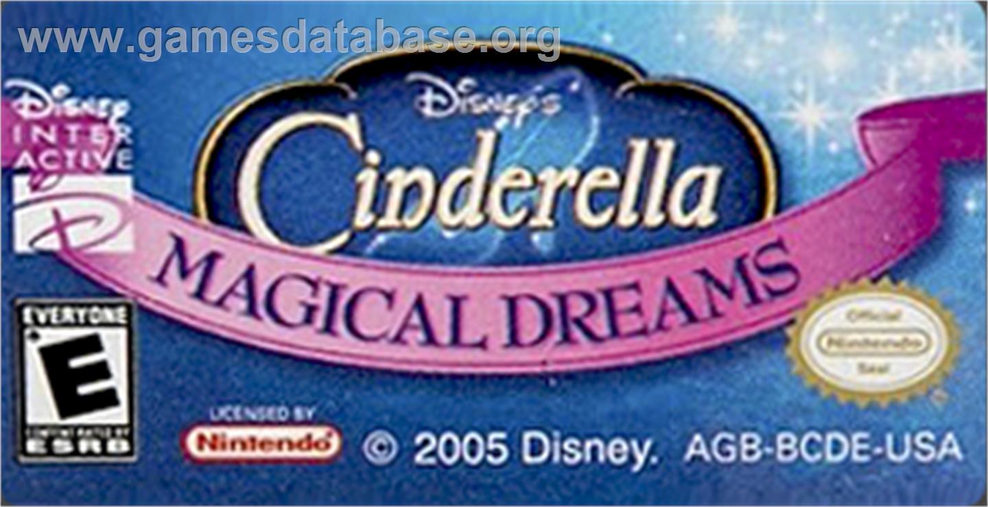 Cinderella: Magical Dreams - Nintendo Game Boy Advance - Artwork - Cartridge Top