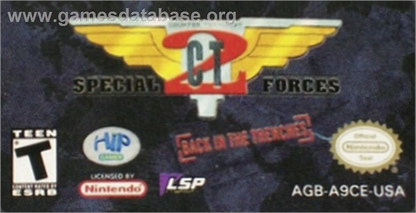 Ct Special Forces - Back To Hell - Nintendo Game Boy Advance - Artwork - Cartridge Top
