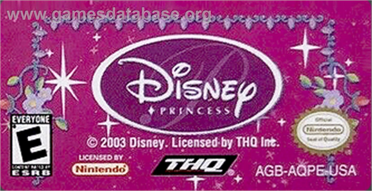 Disney Princesse - Nintendo Game Boy Advance - Artwork - Cartridge Top