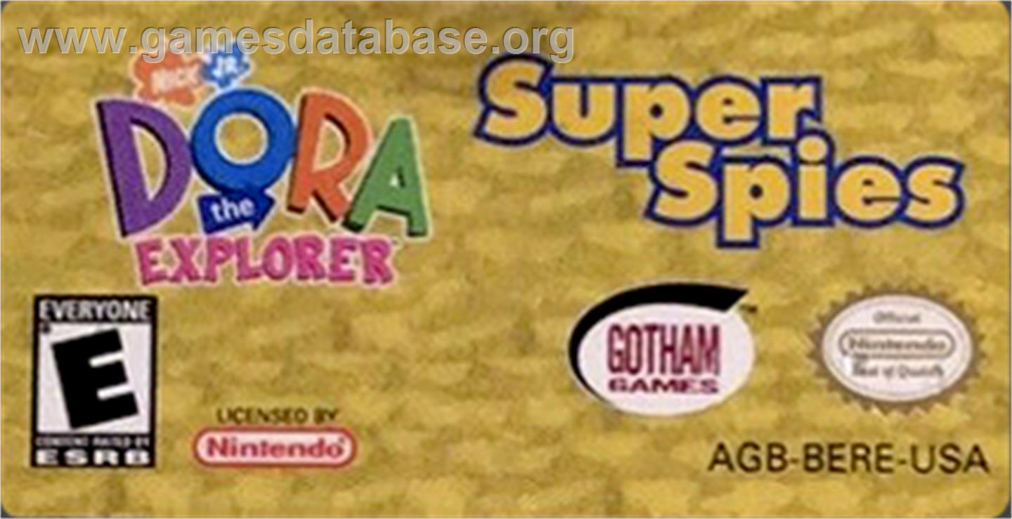 Dora The Explorer - Super Spies - Nintendo Game Boy Advance - Artwork - Cartridge Top