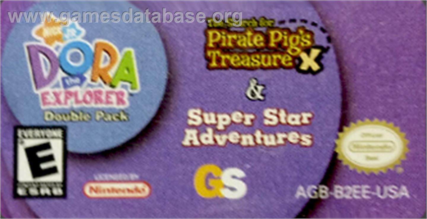 Dora The Explorer Double Pack - Nintendo Game Boy Advance - Artwork - Cartridge Top
