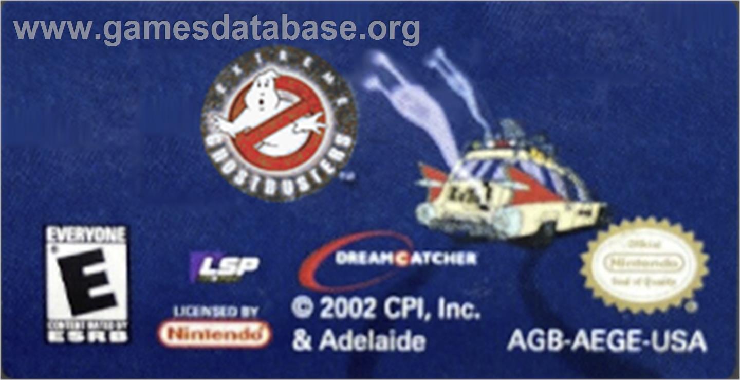 Extreme Ghostbusters - Code Ecto-1 - Nintendo Game Boy Advance - Artwork - Cartridge Top