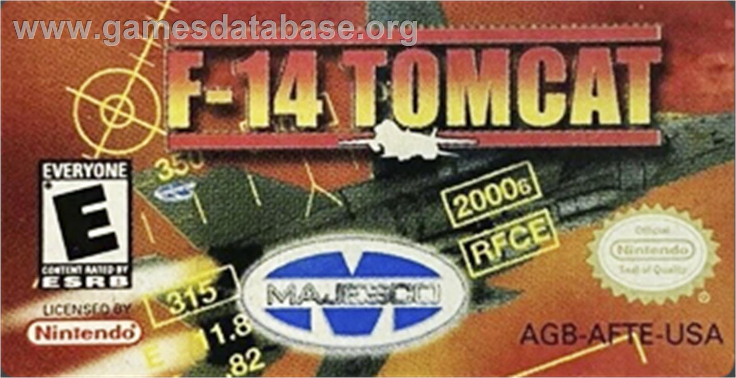 F-14 Tomcat - Nintendo Game Boy Advance - Artwork - Cartridge Top