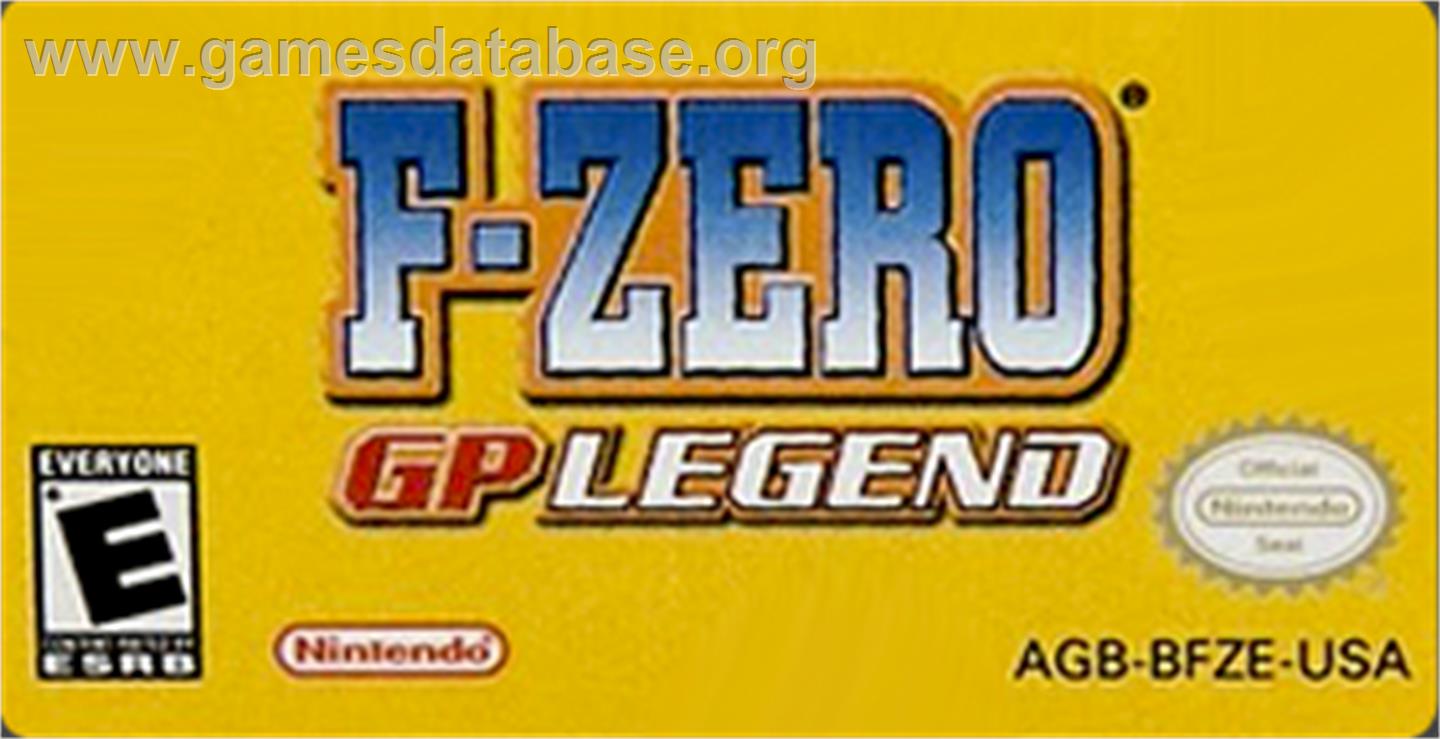 F-Zero: GP Legend - Nintendo Game Boy Advance - Artwork - Cartridge Top