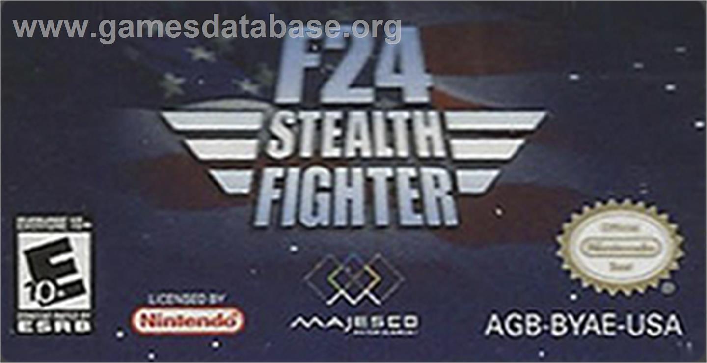 F24 Stealth Fighter - Nintendo Game Boy Advance - Artwork - Cartridge Top